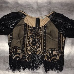 Charlotte Russe black Crop Top